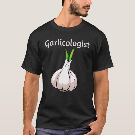 Garlicoloog Garlic Cook Chef Cooking Bread T-shirt (Voorkant)