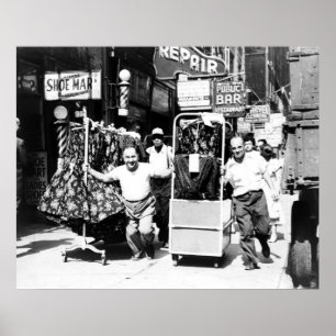 Garment District 1950, New York City Poster