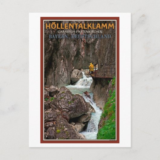 Garmisch - Höllentalklamm Briefkaart (Voorkant)