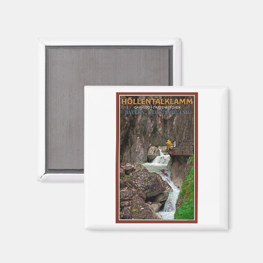 Garmisch - Höllentalklamm Magneet (Voorkant / Achterkant)