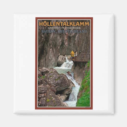 Garmisch - Höllentalklamm Magneet (Voorkant)