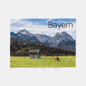 Garmisch Partenkirchen Alps Beieren Duitsland Fleece Deken (Voorkant (Horizontaal))