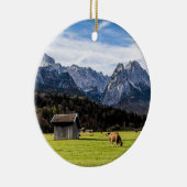 Garmisch Partenkirchen Alps Beieren Duitsland Keramisch Ornament (Rechts)