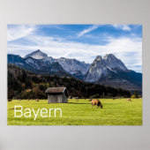 Garmisch Partenkirchen Alps Beieren Duitsland Poster (Voorkant)