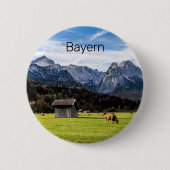 Garmisch Partenkirchen Alps Beieren Duitsland Ronde Button 5,7 Cm (Voorkant)