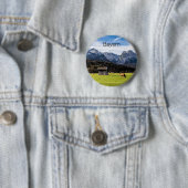 Garmisch Partenkirchen Alps Beieren Duitsland Ronde Button 5,7 Cm (In situ)