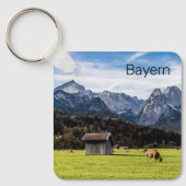 Garmisch Partenkirchen Alps Beieren Duitsland Sleutelhanger (Voorkant)