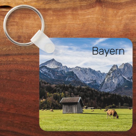 Garmisch Partenkirchen Alps Beieren Duitsland Sleutelhanger (Voorkant)