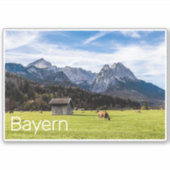 Garmisch Partenkirchen Alps Beieren Duitsland Sticker (Voorkant)