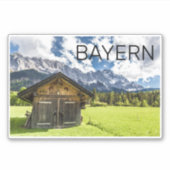 Garmisch Partenkirchen Bavaria Alpen Panorama Sticker (Voorkant)
