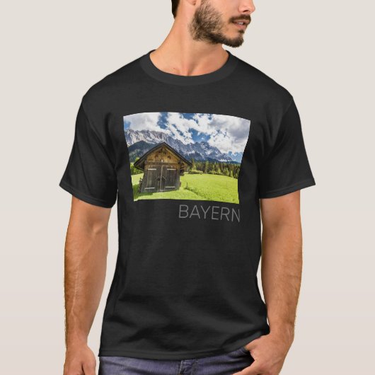 Garmisch Partenkirchen Bavaria Alpen Panorama T-shirt (Voorkant)