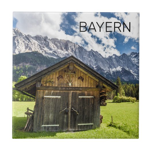 Garmisch Partenkirchen Bavaria Alpen Panorama Tegeltje (Voorkant)