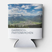 Garmisch-Partenkirchen Beieren Alps Panorama Gift Blikjeskoeler (Voorkant)