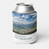 Garmisch-Partenkirchen Beieren Alps Panorama Gift Blikjeskoeler (Blikje Achterkant)