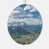 Garmisch-Partenkirchen Beieren Alps Panorama Gift Keramisch Ornament (Links)