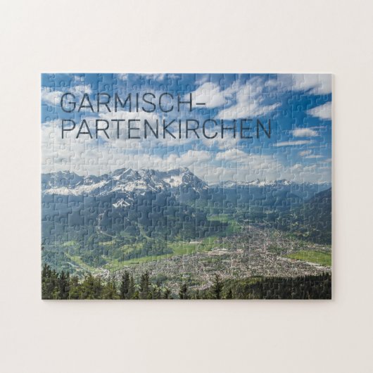Garmisch-Partenkirchen Beieren Alps Panorama Gift Legpuzzel (Horizontaal)
