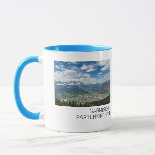 Garmisch-Partenkirchen Beieren Alps Panorama Gift Mok (Links)
