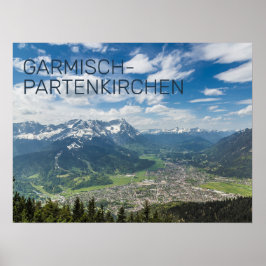 Garmisch-Partenkirchen Beieren Alps Panorama Gift Poster