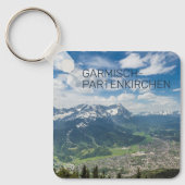 Garmisch-Partenkirchen Beieren Alps Panorama Gift Sleutelhanger (Voorkant)
