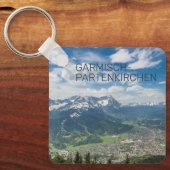 Garmisch-Partenkirchen Beieren Alps Panorama Gift Sleutelhanger (Voorkant)