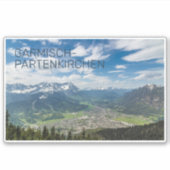Garmisch-Partenkirchen Beieren Alps Panorama Gift Sticker (Voorkant)