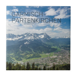 Garmisch-Partenkirchen Beieren Alps Panorama Gift Tegeltje