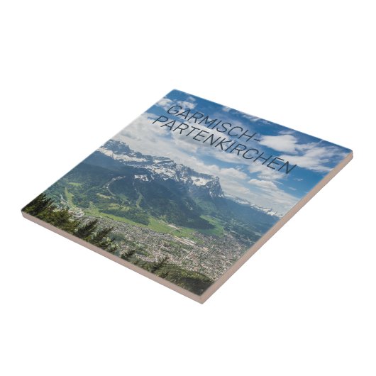Garmisch-Partenkirchen Beieren Alps Panorama Gift Tegeltje (Zijkant)