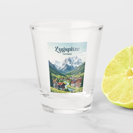 Garmisch-Partenkirchen Duitsland Shot Glas (Voorkant)