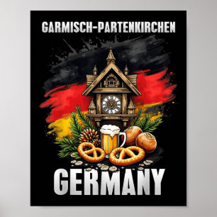 Garmisch-partenkirchen Duitsland Souvenir Reizen Poster