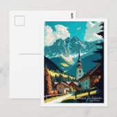 Garmisch Partenkirchen Duitsland vintage reizen Briefkaart (Voorkant / Achterkant)
