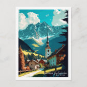 Garmisch Partenkirchen Duitsland vintage reizen Briefkaart (Voorkant)