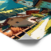 Garmisch Partenkirchen Duitsland vintage reizen Poster (Hoek)