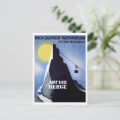 Garmisch Partenkirchen kabelbaan. Bergtop Briefkaart (Staand voorkant)