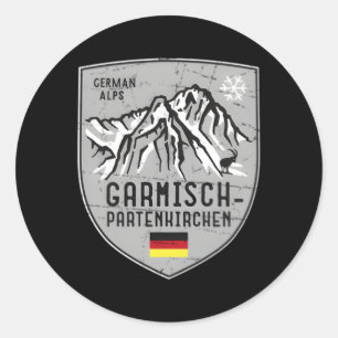 Garmisch-Penkirchen Ski Bavaria Zugspitze Ronde Sticker