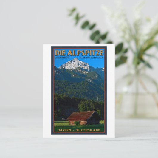 Garmisch - The Alpspitze Briefkaart (Staand voorkant)