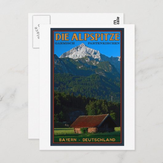 Garmisch - The Alpspitze Briefkaart (Voorkant / Achterkant)