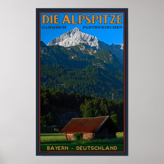 Garmisch - The Alpspitze Poster (Voorkant)