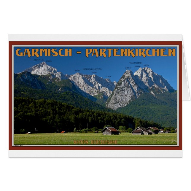 Garmisch - The Zugspitze and Alpspitze (Voorkant Horizontaal)
