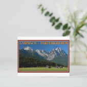 Garmisch - The Zugspitze and Alpspitze Briefkaart (Staand voorkant)