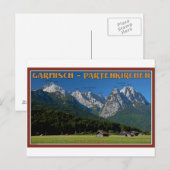 Garmisch - The Zugspitze and Alpspitze Briefkaart (Voorkant / Achterkant)