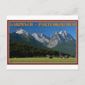 Garmisch - The Zugspitze and Alpspitze Briefkaart (Voorkant)