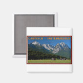 Garmisch - The Zugspitze and Alpspitze Magneet (Voorkant / Achterkant)