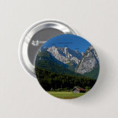 Garmisch - The Zugspitze and Alpspitze Ronde Button 5,7 Cm (Voorkant /achterkant)