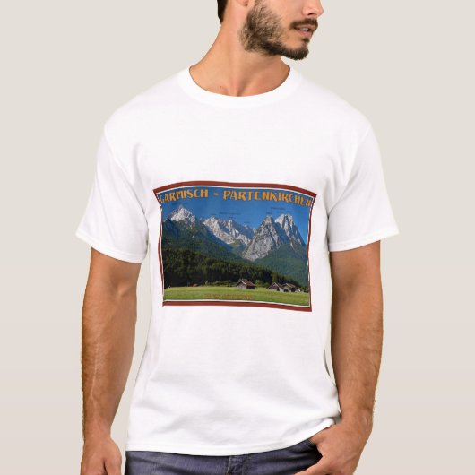 Garmisch - The Zugspitze and Alpspitze T-shirt (Voorkant)