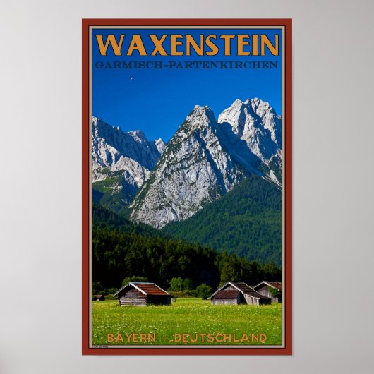 Garmisch - Waxenstein Poster (Voorkant)