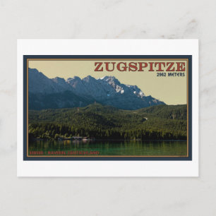 Garmisch - Zugspitze boven de Eibsee Briefkaart