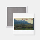 Garmisch - Zugspitze boven de Eibsee Magneet (Voorkant / Achterkant)