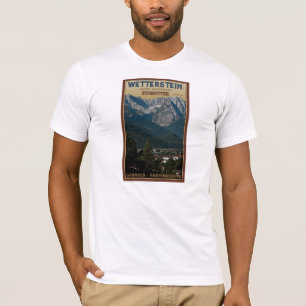 Garmisch - Zugspitze boven de stad T-shirt