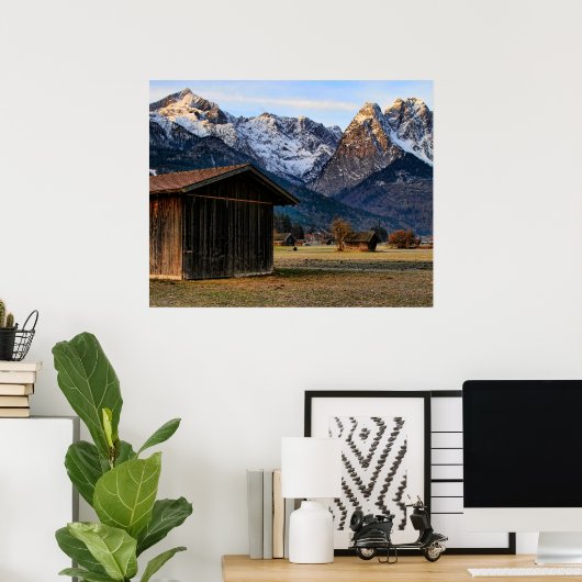 Garmisch Zugspitzeland Poster (Thuiskantoor)