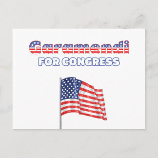 Garmodification voor Congress Patriotic American F Briefkaart